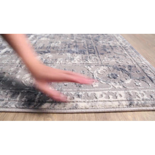 Williston Winchester Area Rug in Navy/Denim & Reviews Wayfair